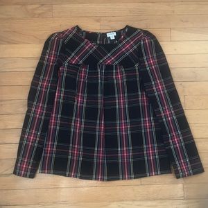 J.Crew Tartan Holiday Top
